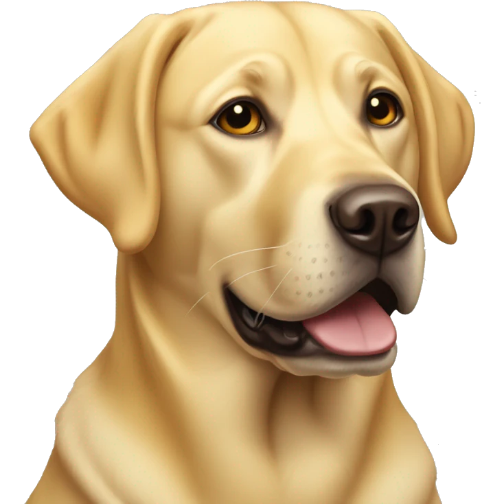 Yellow dog Labrador emoji