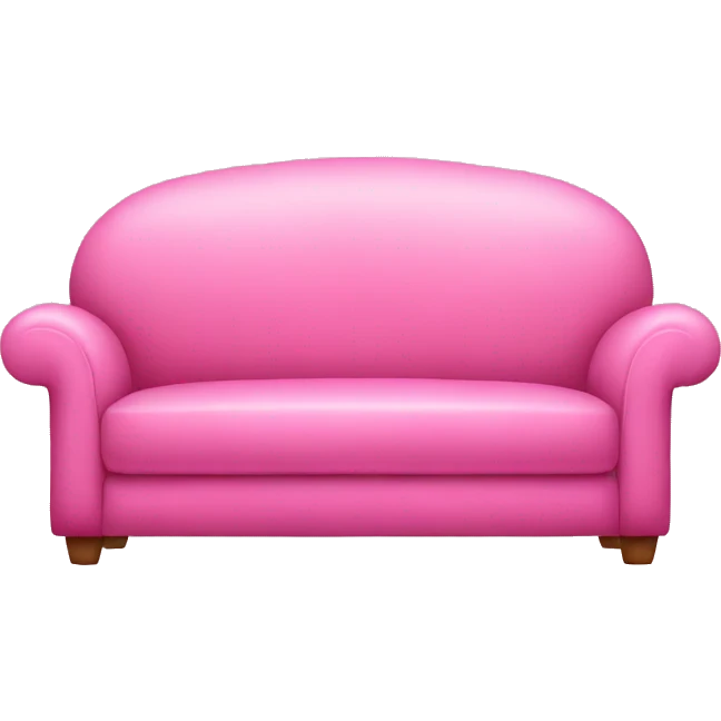 Pink big sofa emoji