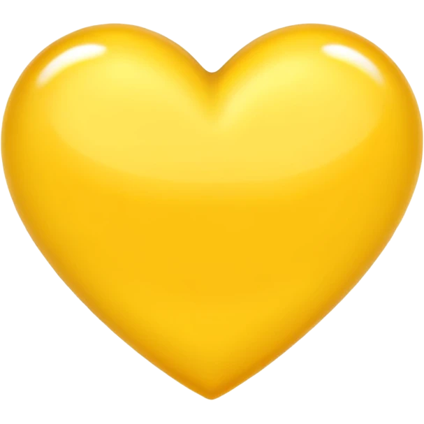 coração amarelo emoji