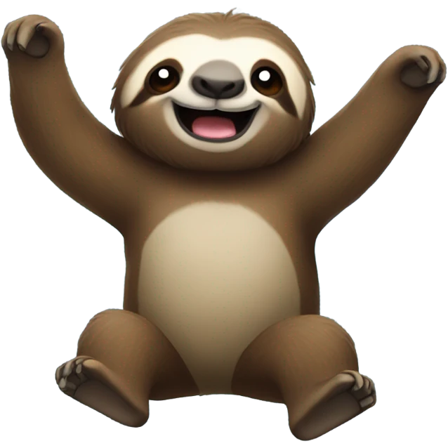 Victorious sloth  emoji