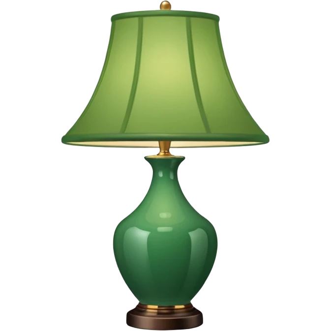 lamp with green lampshade emoji