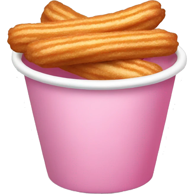 Pink Cup of churros  emoji