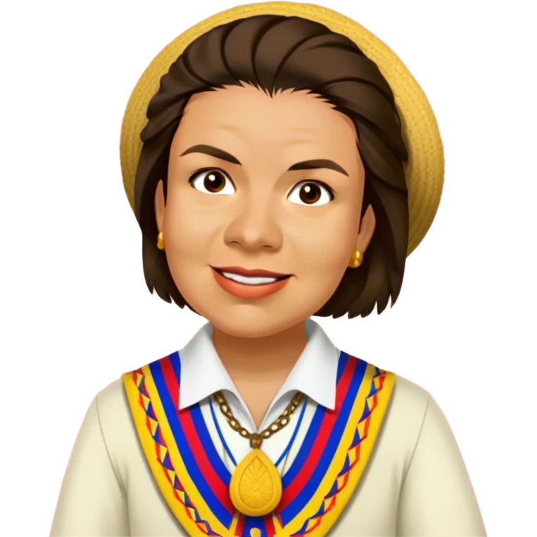 Person with a Colombian outfit  emoji