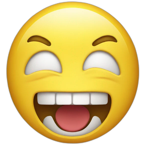 yellow classic emoji mad emoji with open mouth emoji