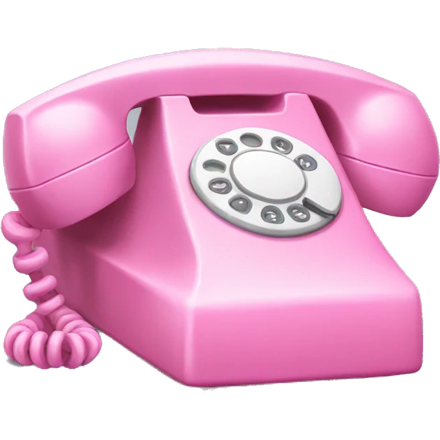 Pink phone  emoji