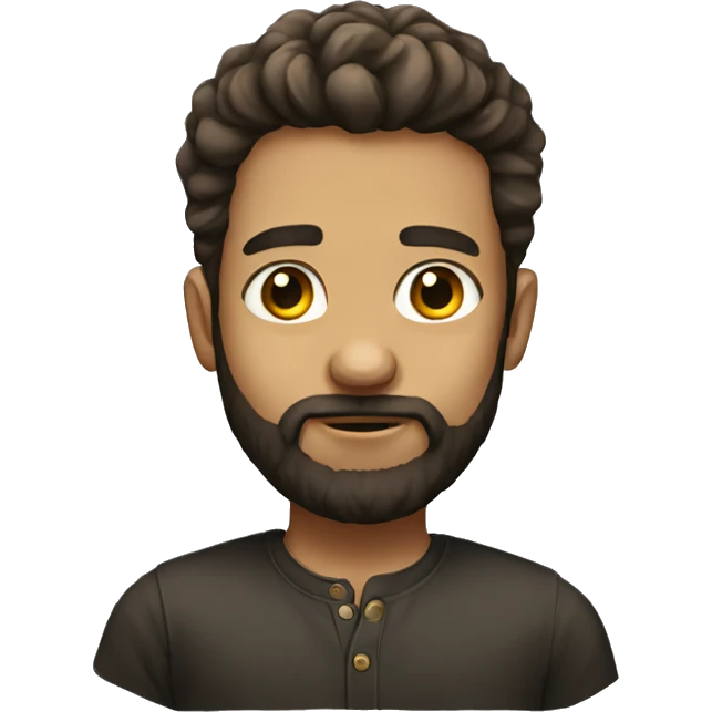 portrait of a bearded boy emoji
