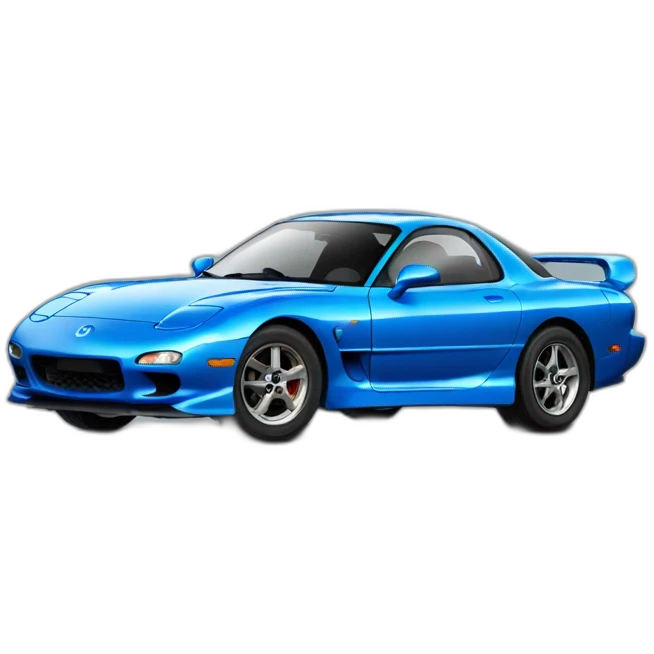 mazda rx7 blue emoji