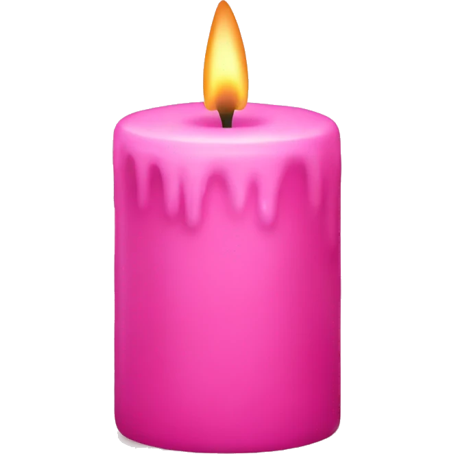 Pink candle  emoji