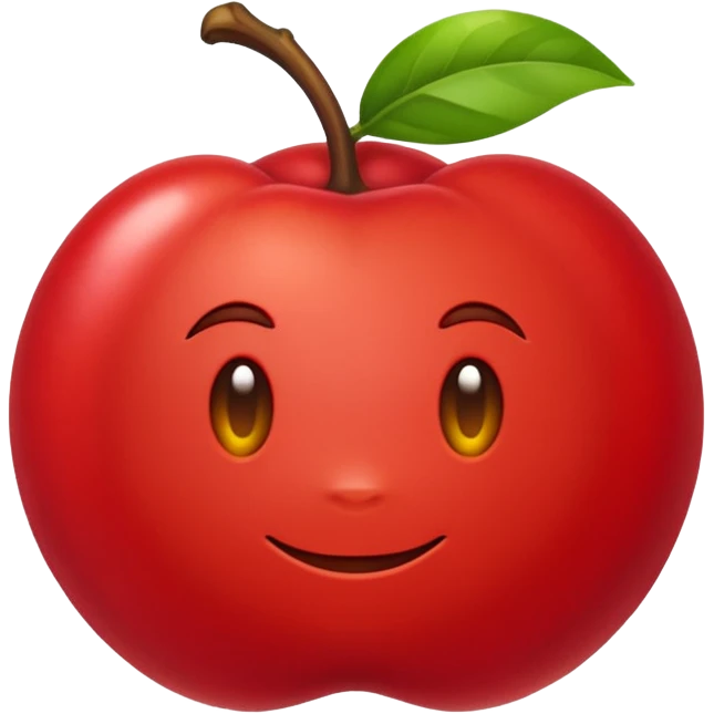 Eu quero um emoji de acerola, mas SEM carinha emoji