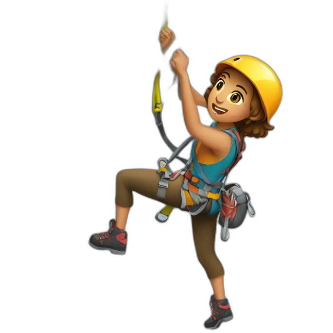 rock climbing heroine emoji