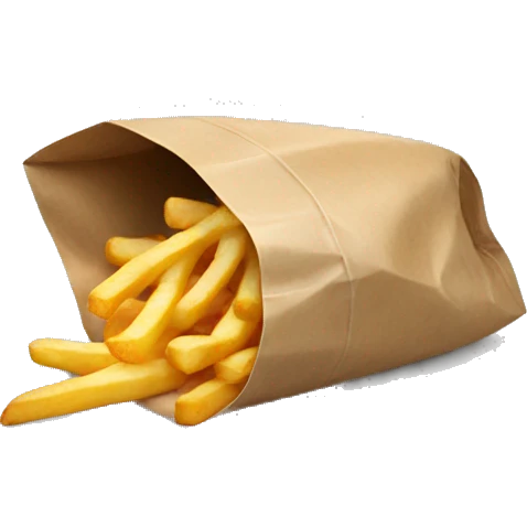 Putting the fries in the bag emoji