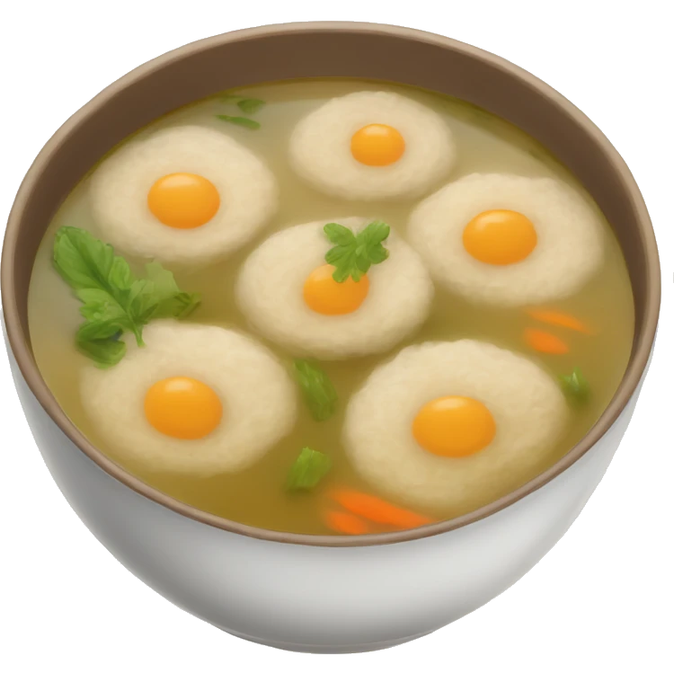 Matzah ball soup emoji