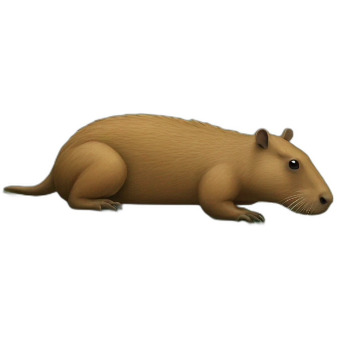 Capibara sur crocodile emoji