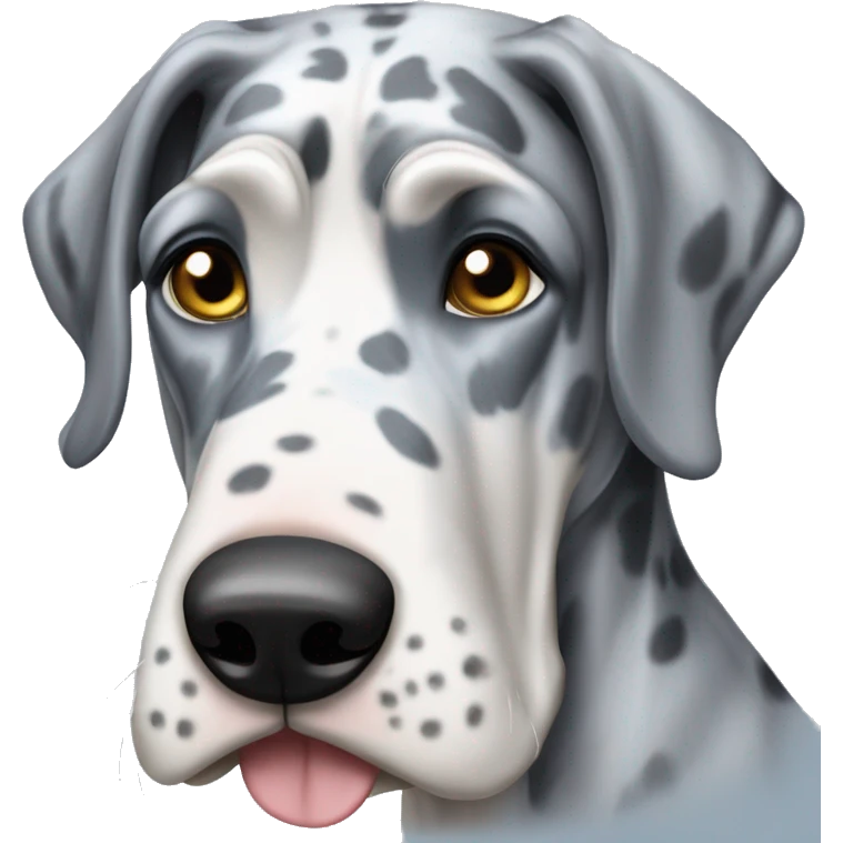 Blue Merle Great Dane  emoji