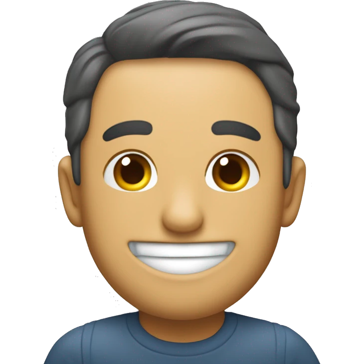 un señor calvo y sonriente haciendo la señal de ok, y con un letrero que diga "buen día" emoji