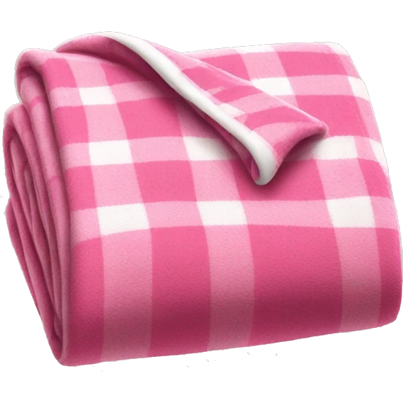 pink flannel folded blanket emoji