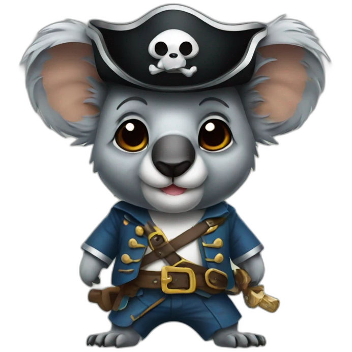 Pirate koala emoji