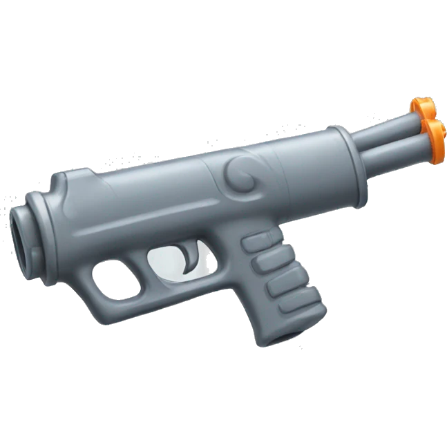 water gun, long gun gray emoji