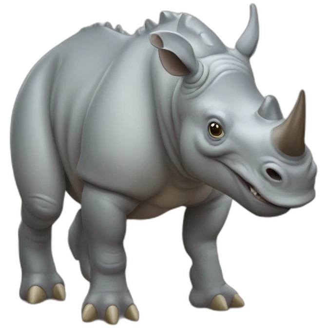 Rhinoceros Dinosaur Hybrid emoji