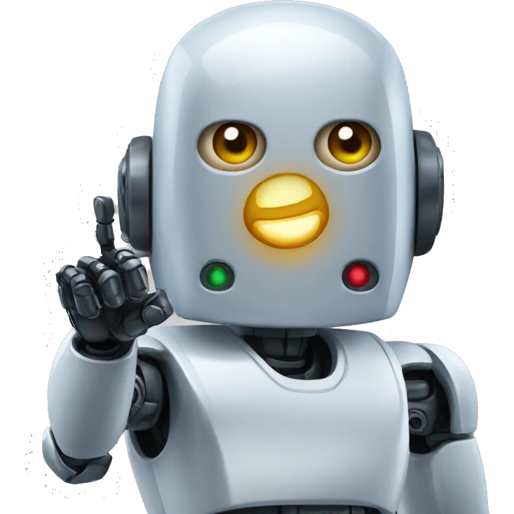 ROBOT INDEX FINGER emoji