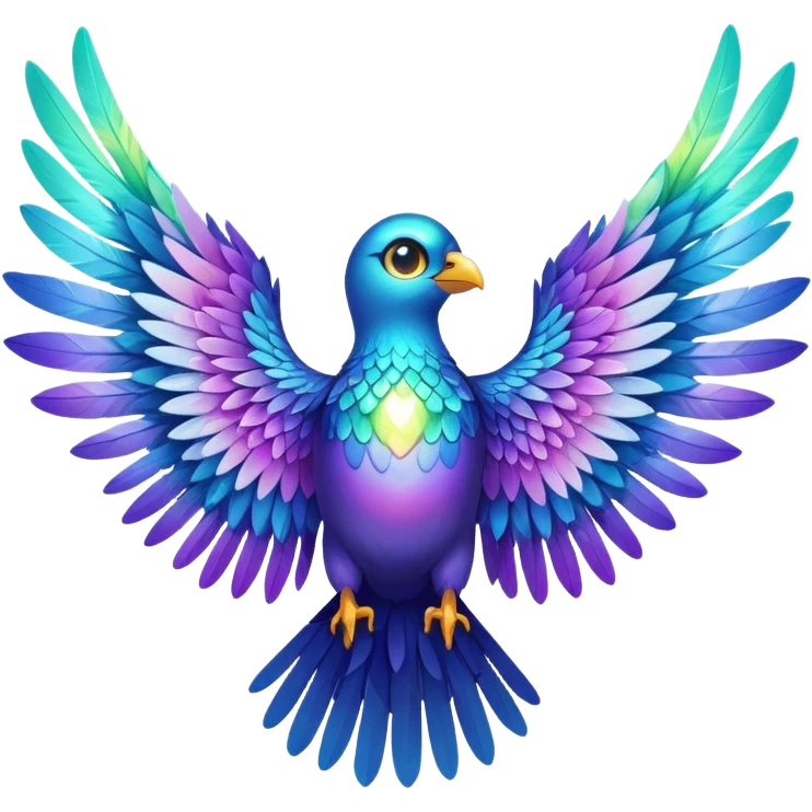 Seven wings and eyes all over emoji