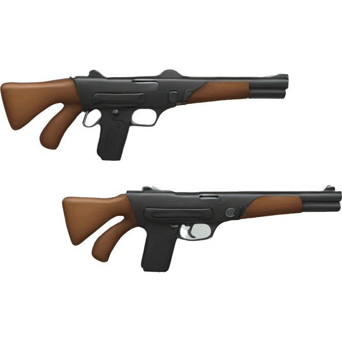 Gun with a bow emoji