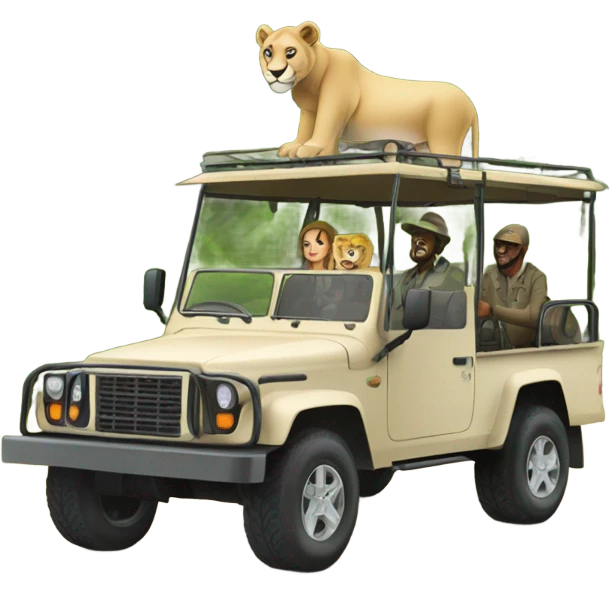 african safari vehicle emoji