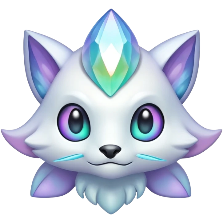  Iridescent white pale fakemon-creature  emoji