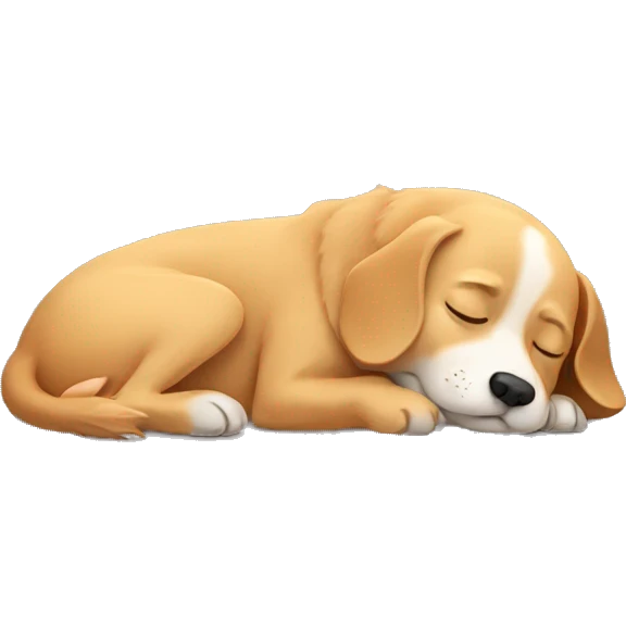 Dog sleeping emoji
