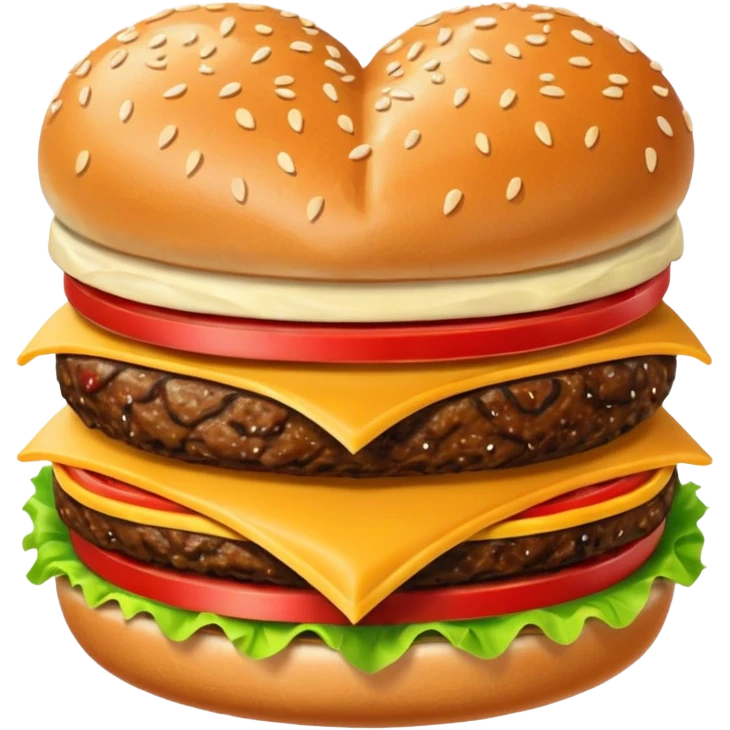 heart shaped burger  emoji