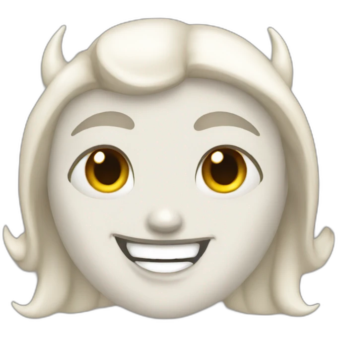 Devil very white women smile emoji