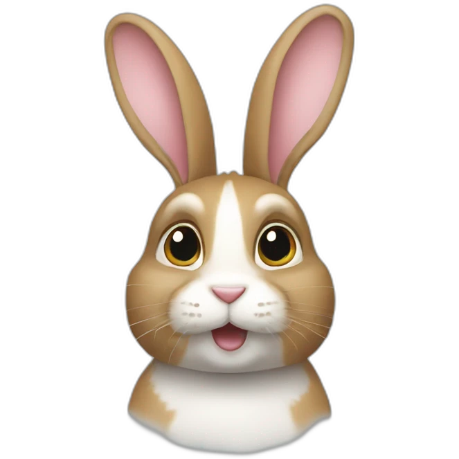Lapin avec des rayures  emoji
