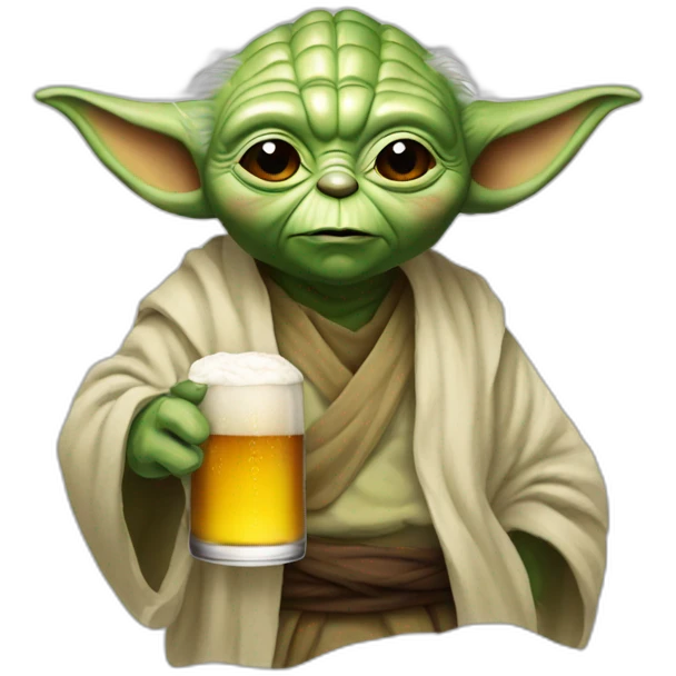 Yoda_drink_beer emoji
