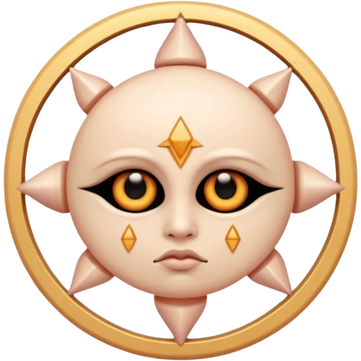 Ritual piercings embedded in pale flesh forming occult pattern emoji