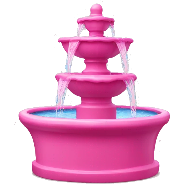 Pink water fountain  emoji