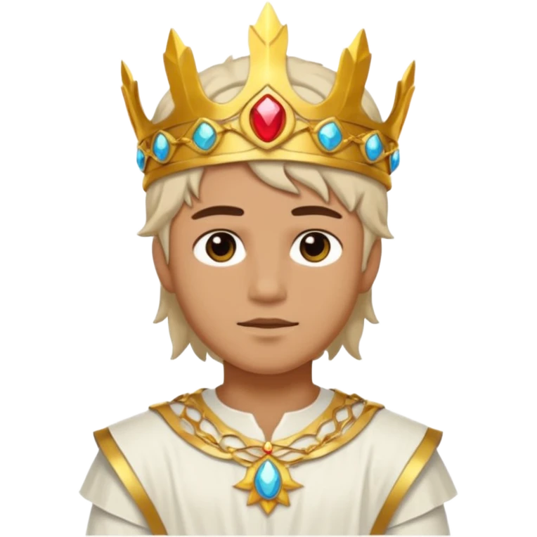 Sun Prince – sun circlet + white tunic emoji