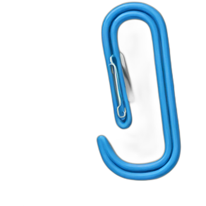 blue paper clip emoji