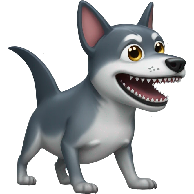 dog shark emoji