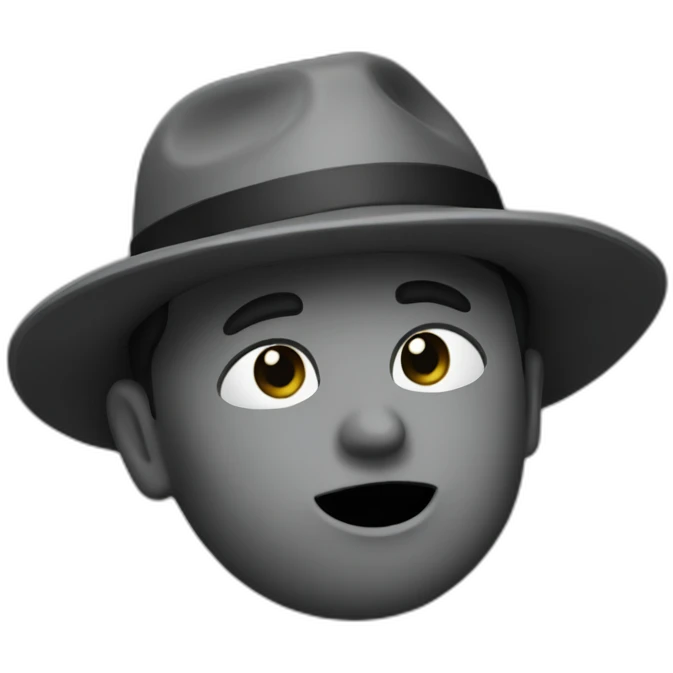 Noir qui cours emoji