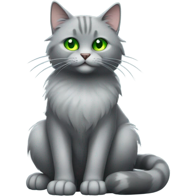 Grey cat  emoji