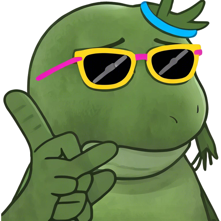 face holding up a peace sign emoji