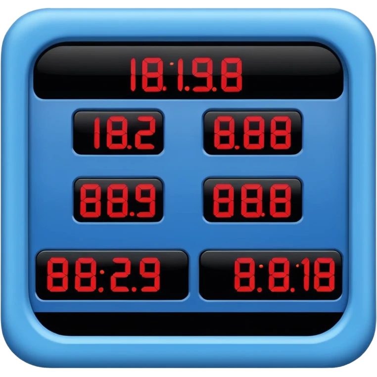 scoreboard blue (#00A3E0) and red (#F9423A) emoji