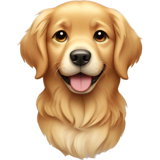 cute Dog Golden retriever emoji