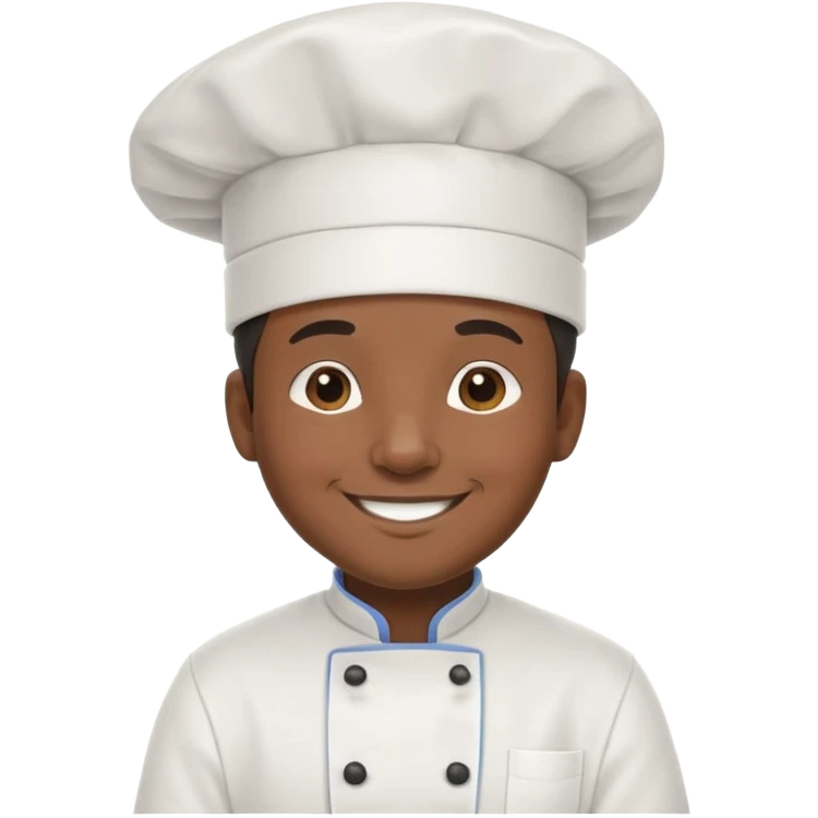 Black chef  emoji