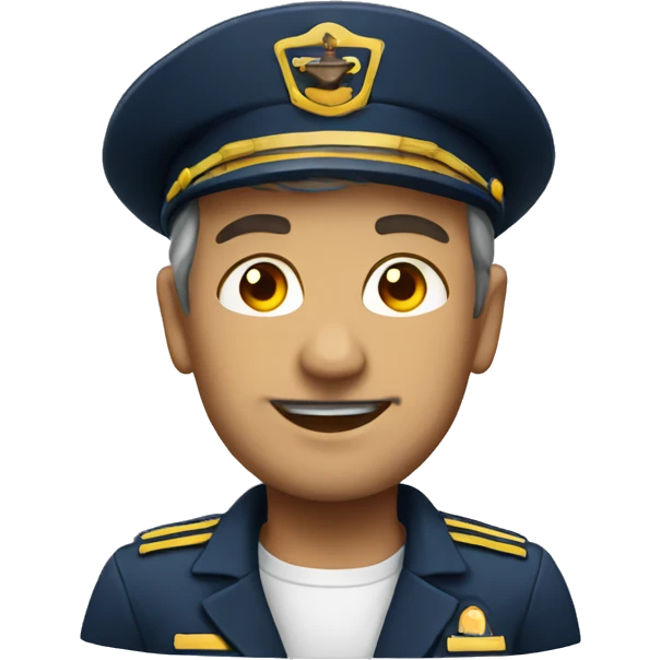 ship captain emoji