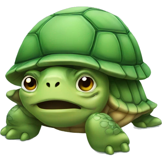 Crying turtle emoji