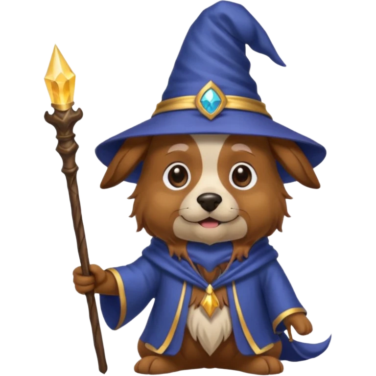 Dog wizard emoji