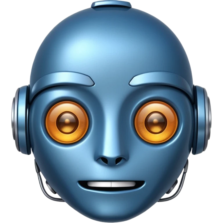 friendly robot face emoji
