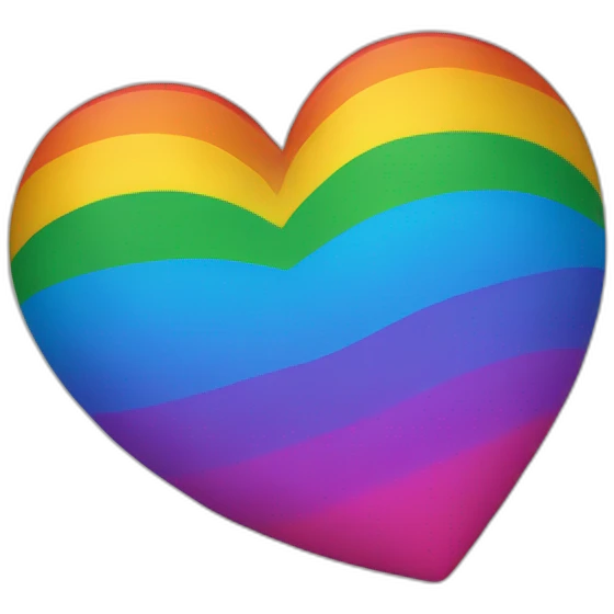 drapeau lgbt cœur emoji
