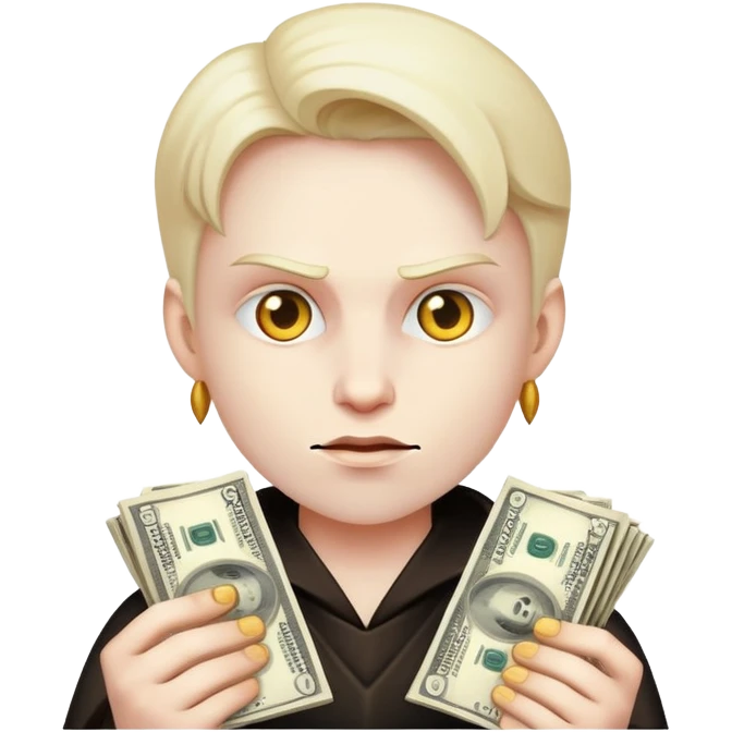 Diablo contando dinero emoji